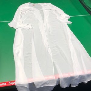 Sheer Off white robe